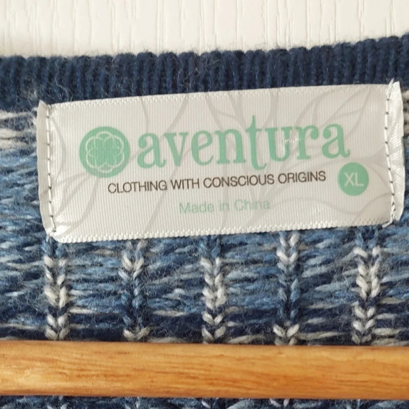 Aventura Quincy Cardigan Cotton wool cashmere blend Size XL - Picture 5 of 6